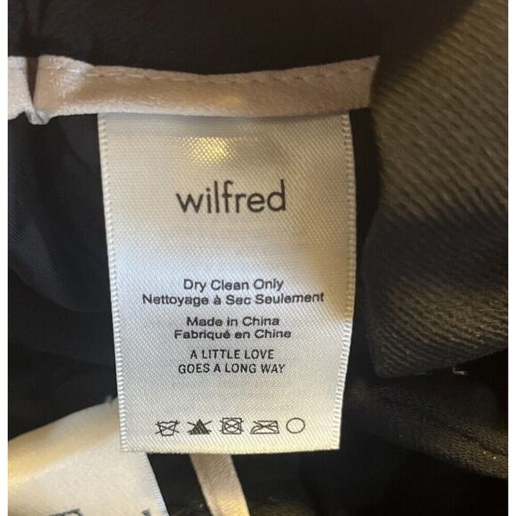 Aritzia Wilfred Kari Pants Size Small Pant Drawstring Pockets Black Paper Bag - Picture 15 of 16